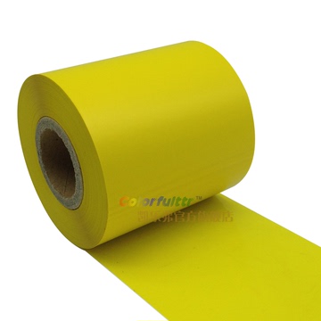 凯乐弗C819彩色碳带特殊树脂110mm*300m红黄色条码标签打印机碳带