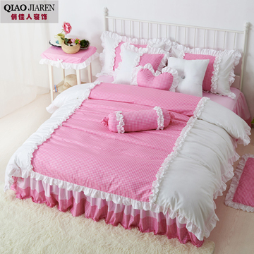 四件套全棉冬季床上韩式床单式纯棉简约1.5m1.8m2米宜家家纺4件套