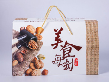 美食每刻年货干果礼盒 坚果包装批发定做可印logo礼品打包箱