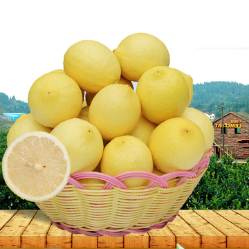 四川安岳柠檬500g 新鲜尤力克黄柠檬皮薄多汁 3-5个直供有机水果