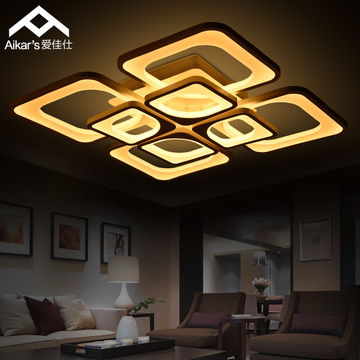 LED吸顶灯 客厅灯具大气个性创意卧室灯温馨方形现代简约餐厅灯饰