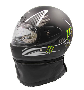 摩托车头盔 电动 车头盔全盔冬盔全覆式安全帽 防雾头盔配围脖