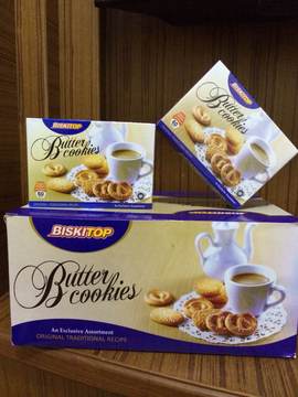 印尼进口BISKITOP盒装奶油什锦饼干60g，曲奇饼干包邮