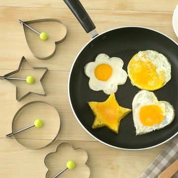 创意多造型加厚不锈钢煎蛋器 DIY爱心煎鸡蛋模型模具 荷包蛋磨具