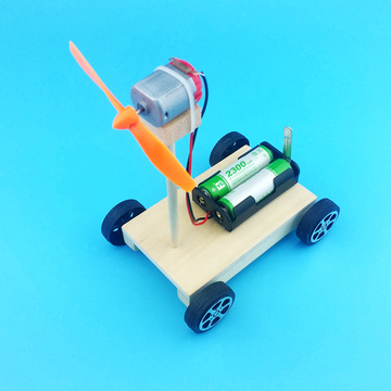 创意diy玩具科技小制作风力小车中小学科学实验益智模型拼装材料