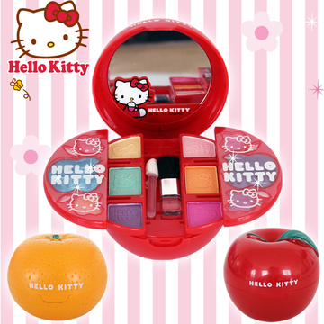 HelloKitty凯蒂猫 桔子彩妆盒玩具 儿童化妆品礼盒女孩过家家玩具