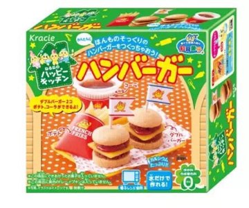 日本食玩【卡哇伊】嘉娜宝kracie知育菓子汉堡包DIY手工食玩玩具