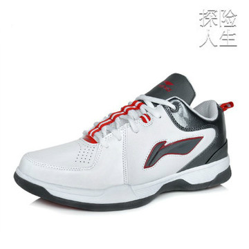 新款正品李宁运动鞋网球鞋户外旅游休闲鞋透气男鞋白色男子训练鞋
