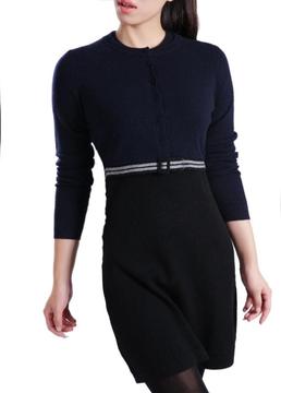 布吉苏羊绒新品分享~意大利设计师高品两件套羊绒衣裙Y149K21