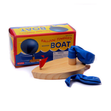 木质气球船玩具木制婴儿童戏水玩具 益智浴室宝宝洗澡玩具批发1岁