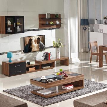 上品家具实木颗粒板家居茶几电视柜组合套装地毯客厅简约现代家居