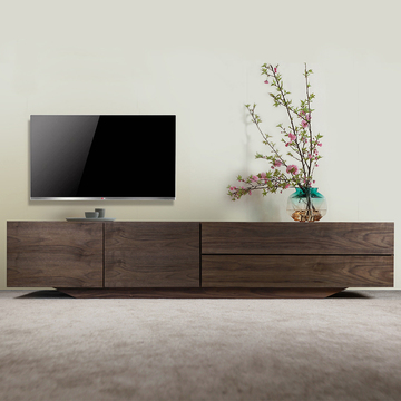屋言电视柜茶几组合现代简约电视柜整装客厅小户型胡桃木家具北欧
