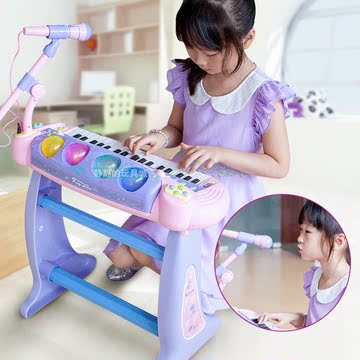 音乐家多功能儿童教学电子琴高音质小钢琴电子琴带麦克风儿童玩具