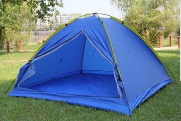 供应多人3到4人单层帐篷 户外野营帐篷 家庭休闲旅游野营首选帐篷