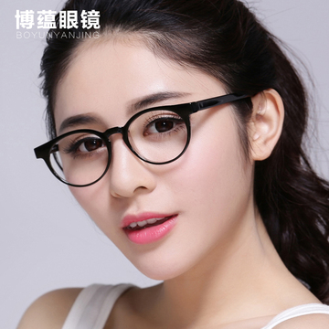韩国进口tr90眼镜框女超轻圆框眼镜架女近视配成品眼睛框架ds