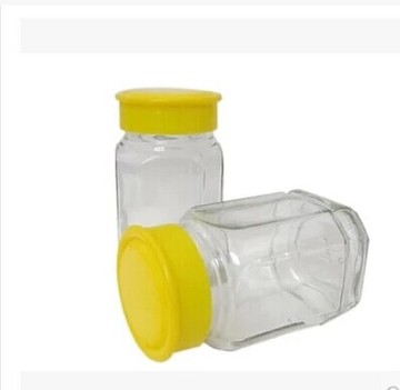 批发500g/1000g 蜂蜜瓶子 蜂蜜玻璃瓶八角瓶 玻璃蜂蜜瓶 送盖子