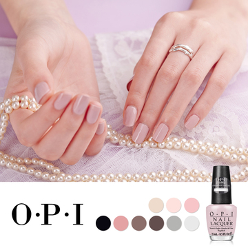 OPI裸色系指甲油15ml  环保美甲暗桃红牛奶白彩色甲妆 持久恒彩