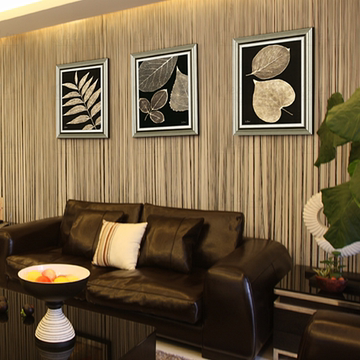 现代欧式客厅沙发玄关卧室背景墙面挂画壁画金枝玉叶三联画