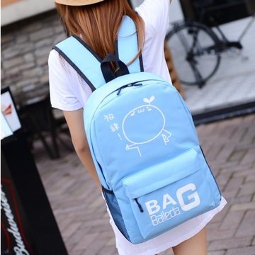 2015韩版可爱卡通长草君双肩包牛津布男女中学生书包运动旅行背包