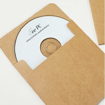 创意复古正方形牛皮纸信封 CD光盘袋 精致加厚信封 贺卡收纳信封