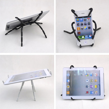 跑步机椭圆机单车ipad平板手机支架 创意个性蜘蛛懒人通用手机架