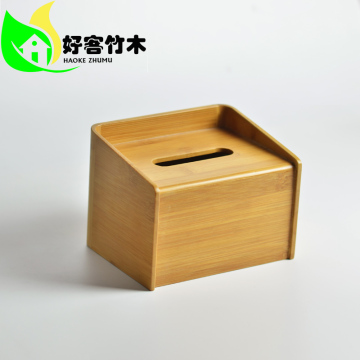 好客竹木纸巾盒创意家居收纳盒 茶餐厅咖啡厅酒店办公专用抽纸盒