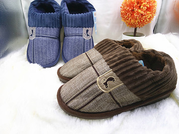男士棉拖鞋包后跟带跟冬季加大码47 48加肥加厚保暖家居家棉拖鞋
