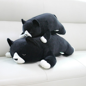 毛绒玩具黑猫公仔软体羽绒棉抱枕熊猫创意礼品可爱布娃娃生日礼物