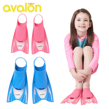 Avalon韩国新款正品儿童蛙鞋 短脚蹼 专业游泳训练潜水浮潜装备