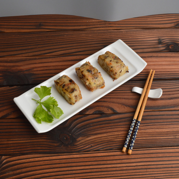 陶瓷长方盘寿司盘子鸡翅甜品盘秋刀鱼盘创意纯白色日式餐具摆盘