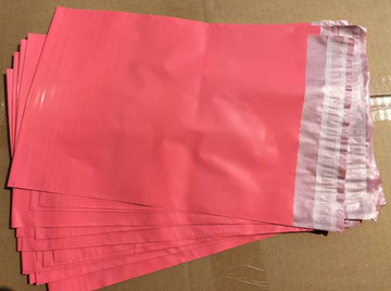 桃红色快递袋子批发 破坏性淘宝包装袋 防水袋 物流袋 23 x 35cm