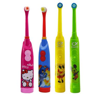 电动牙刷儿童3-6-10岁防水转动hellokitty自动正品中软毛卡通清洁