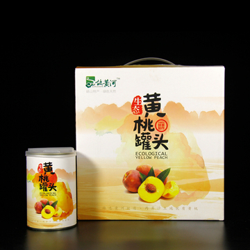 故黄河 砀山黄桃罐头新鲜水果罐头零食特产 6罐礼盒装