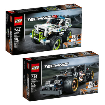 正版LEGO乐高积木科技系列42047警察拦截冲撞车42046亡命赛车玩具