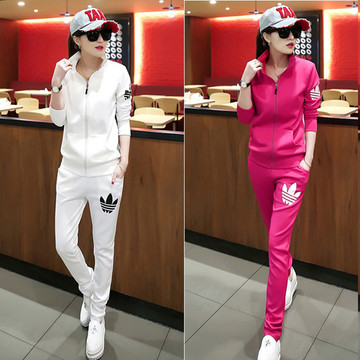 2016春秋韩版时尚女装长袖休闲运动套装潮新款运动服女卫衣两件套