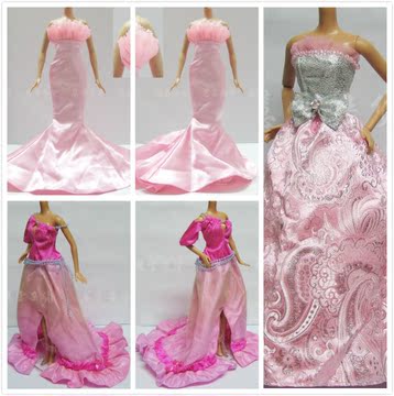30cm12关节换装6分洋娃娃衣服晚礼服裙子宴会装barbie可穿