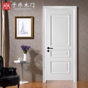 子非木门 白色欧式卧室门 烤漆室内门套装门 定制实木门原木房门