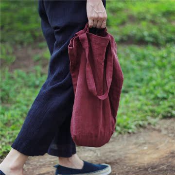 鹿屿的岛|单肩 女包 单层 环保袋 购物袋 可背可提情侣 插柳成荫