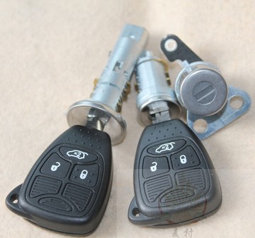 克莱斯勒300C全车锁 包含门锁 点火锁 油箱锁 带2把遥控钥匙