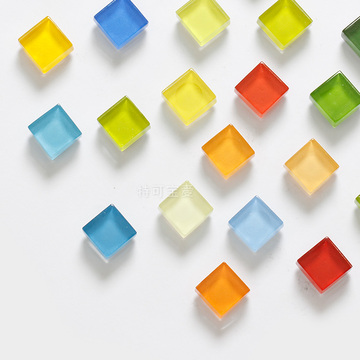 新品20色 马赛克水晶玻璃冰箱贴 强力吸铁石留言贴创意简约现代