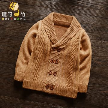 男童针织开衫2016新款宝宝毛衣男3岁儿童毛线衣外套小孩羊毛9个月