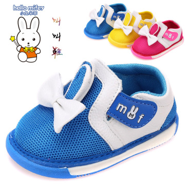 小兔米菲988秋季新品款儿童鞋宝宝透气网布鞋婴儿叫叫学步鞋单鞋