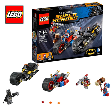 LEGO乐高积木玩具 76053 超级英雄 蝙蝠侠 摩托车追逐战