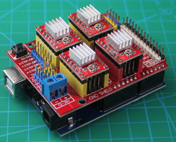 Arduino + cnc shield V3 + 4个A4988 3D打印机 激光雕刻机 套件
