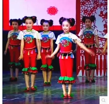 元旦新款儿童表演服装，中国娃娃舞台演出服装，幼儿舞蹈服装