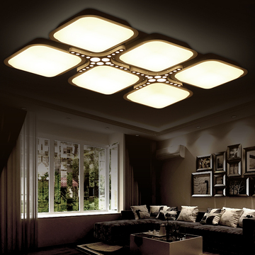 简约客厅吸顶灯具长方形大气led时尚创意卧室灯现代个性书房灯