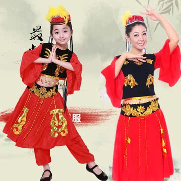 新疆少数民族舞蹈演出服 成人民族舞蹈服舞台女装维族开场舞包邮