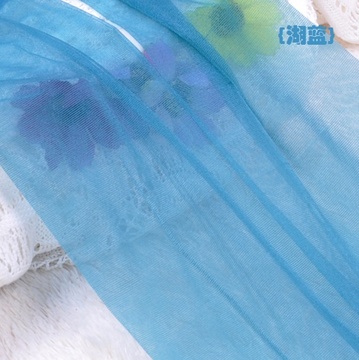 性感！春夏10D超薄糖果色彩色透明加大加档连裤袜 湖蓝色丝袜子