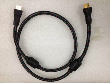 全新全面支持1.4版Aq美国线圣HDMI对HDMI高清线接口线 长度1米