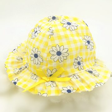 女宝宝帽子婴儿帽子夏季遮阳帽太阳帽凉帽女童防晒帽公主盆帽包邮